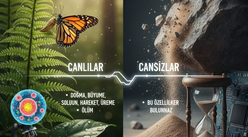 Canlılar ve cansızların özellikleri