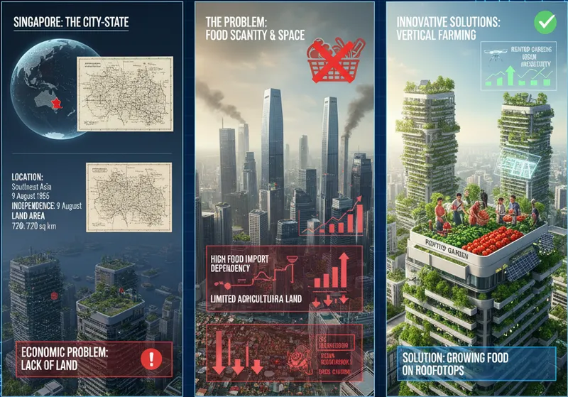 🌎 Evlerin damına domates ekilen ülke :  Singapur