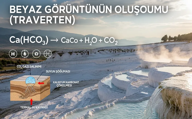 🇹🇷 Pamukkale'ye beyazlığını kazandıran doğal olay
